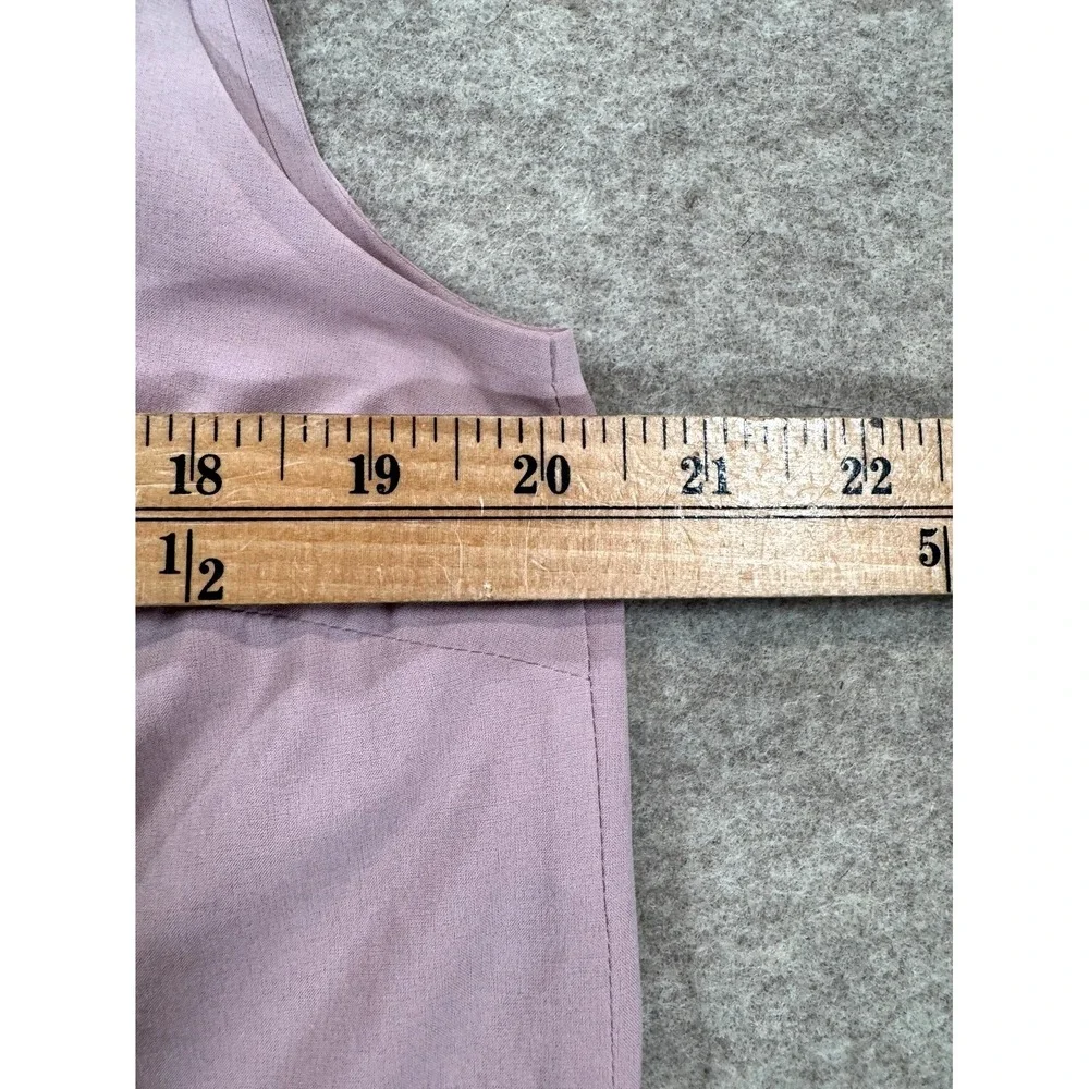 Athleta Everlasting Tank Top Womens Medium Smoked Mauve Sleeveless Button Front